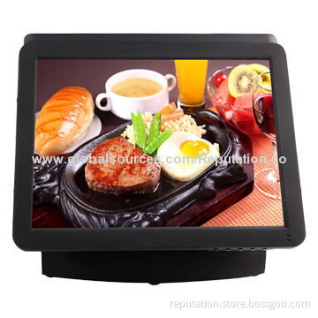 Dual-touch Screen Cash Register, 1,024 x 768P Resolution, 100-240V AC Power Supply